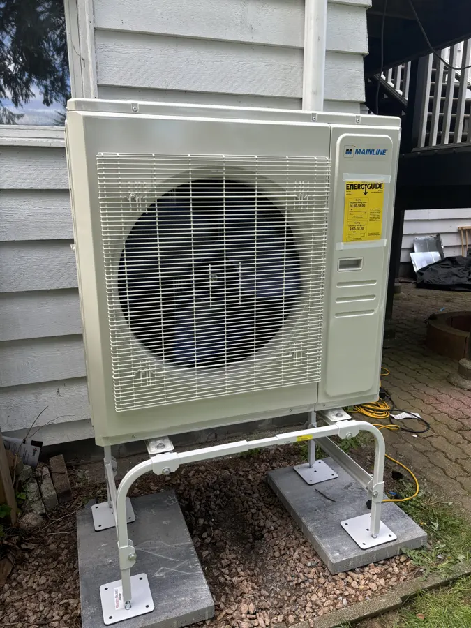 Mainline cold-climate heat pump installed by Macdonald Mechanical