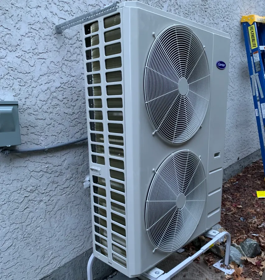 Dual-fuel heat pump installed by Macdonald Mechanical